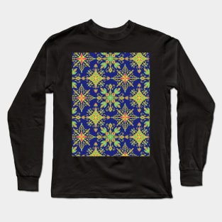 Colorful Snowflakes Pattern Art Long Sleeve T-Shirt